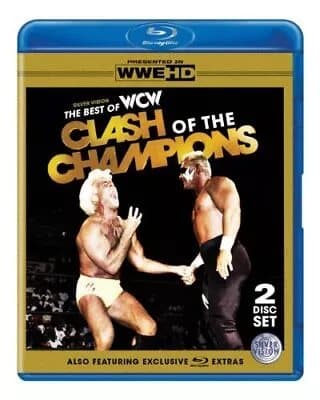 WCW: Best of Clash of the Champions  (2012) Dusty Rhodes cert 12 2 discs Blu-Ray Pre-Owned