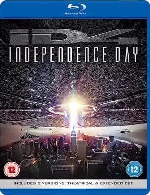 Independence Day: Theatrical and Extended Cut  (2016) Will Smith, Blu-Ray Pre-Owned