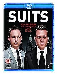 Suits: Season Four (2015) Gabriel Macht cert 12 4 discs Blu-Ray Pre-Owned
