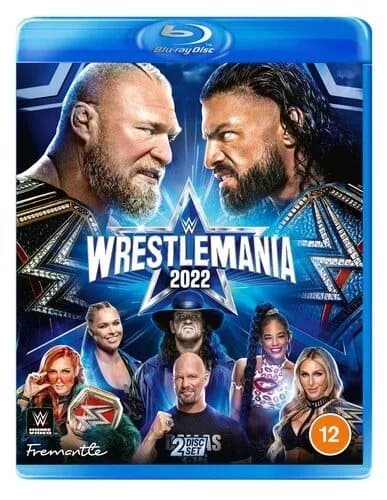 WWE: Wrestlemania 38  (2022) Roman Reigns cert 12 2 discs  Blu-Ray Pre-Owned