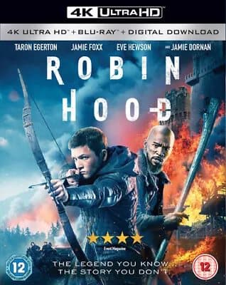 Robin Hood (2019) Taron Egerton, Bathurst (DIR) cert 12 2 discs Blu-Ray Pre-Owned