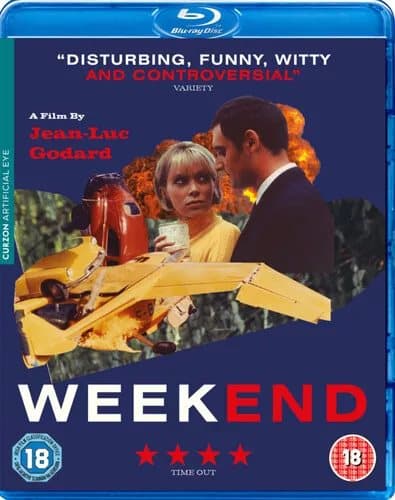 Weekend  (2018) Mireille Darc, Godard (DIR) cert 18  Blu-Ray Pre-Owned