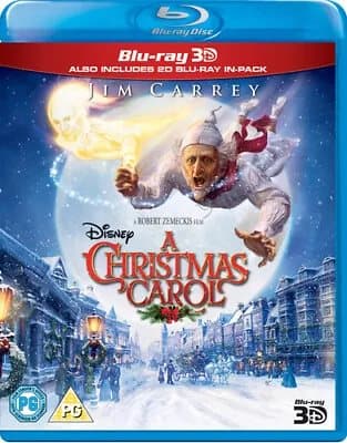 A Christmas Carol  (2012) Robert Zemeckis cert PG 2 discs  Blu-Ray Pre-Owned