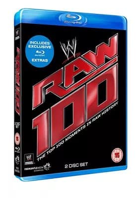 WWE: Raw - The Top 100 Moments in Raw History  (2013) The Rock cert 15 2 Blu-Ray Pre-Owned