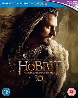 The Hobbit: The Desolation of Smaug  (2014) Martin Freeman, Jackson Blu-Ray Pre-Owned