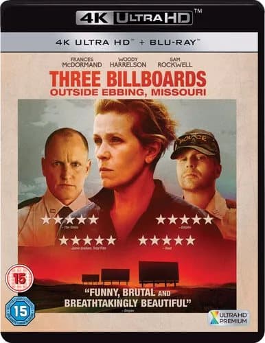 Three Billboards Outside Ebbing, Missouri  (2018) Frances McDormand, Blu-Ray Pre-Owned
