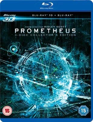 Prometheus  (2013) Charlize Theron, Scott (DIR) cert 15 3 discs Blu-Ray Pre-Owned