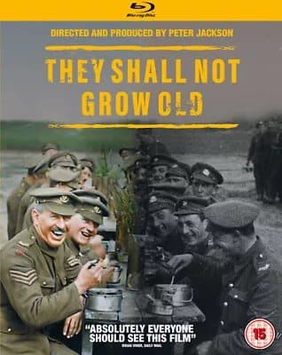 They Shall Not Grow Old  (2018) Peter Jackson cert 15  Blu-Ray Pre-Owned