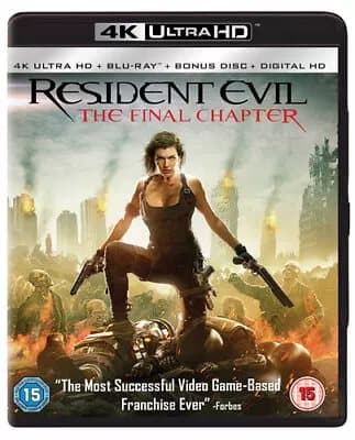 Resident Evil: The Final Chapter  (2017) Milla Jovovich, Anderson (DIR) Blu-Ray Pre-Owned
