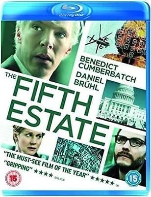 The Fifth Estate  (2014) Benedict Cumberbatch, Condon (DIR) cert 15 Blu-Ray Pre-Owned