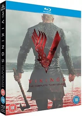 Vikings: The Complete Third Season  (2015) Travis Fimmel cert 18 3 discs Blu-Ray Pre-Owned