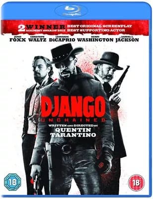Django Unchained DVD (2013) Jamie Foxx, Tarantino (DIR) cert 18  Blu-Ray Pre-Owned