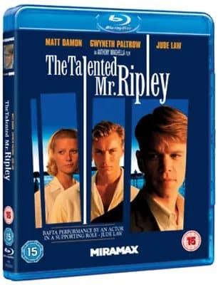 The Talented Mr Ripley  (2011) Matt Damon, Minghella (DIR) cert 15 Blu-Ray Pre-Owned