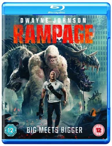 Rampage  (2018) Dwayne Johnson, Peyton (DIR) cert 12  Blu-Ray Pre-Owned