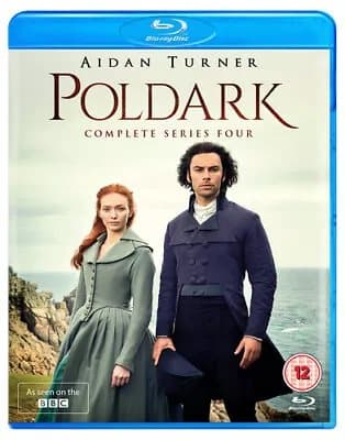 Poldark: Complete Series Four  (2018) Aidan Turner cert 12 3 discs Blu-Ray Pre-Owned