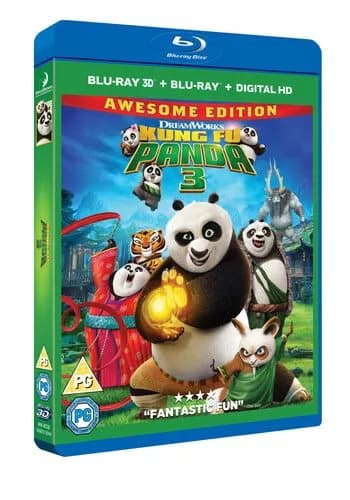 Kung Fu Panda 3 (2016) Jennifer Yuh cert PG Blu-Ray Pre-Owned