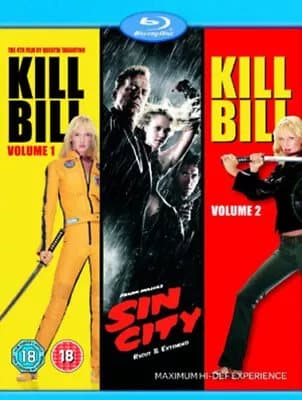 Sin City/Kill Bill: Volume 1/Kill Bill: Volume 2  (2009) Bruce Willis, Blu-Ray Pre-Owned