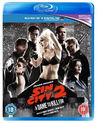 Sin City 2 - A Dame to Kill For  (2014) Joseph Gordon-Levitt, Miller Blu-Ray Pre-Owned