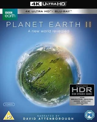 Planet Earth II  (2017) David Attenborough cert PG 4 discs  Blu-Ray Pre-Owned