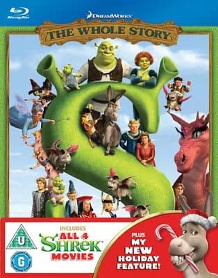 Shrek: The 4-movie Collection DVD (2013) Sutton Foster, Asbury (DIR) cert U 4 Blu-Ray Pre-Owned