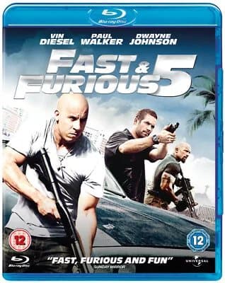 Fast & Furious 5  (2013) Dwayne Johnson, Lin (DIR) cert 12  Blu-Ray Pre-Owned