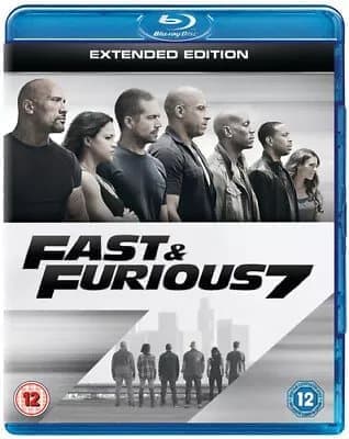 Fast & Furious 7 - Extended Edition  (2015) Vin Diesel, Wan (DIR) cert Blu-Ray Pre-Owned