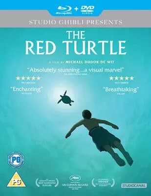 The Red Turtle (2017) Michael Dudok de Wit cert PG 2 discs Blu-Ray Pre-Owned