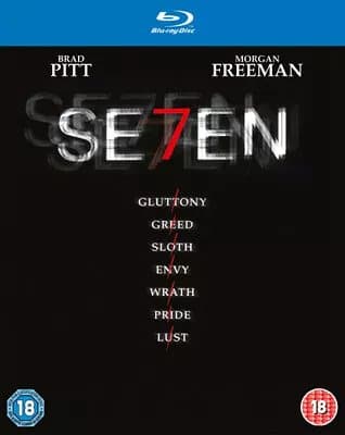 Seven (2013) Brad Pitt, Fincher (DIR) cert 18 Blu-Ray Pre-Owned
