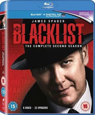 The Blacklist: The Complete Second Season (2015) James Spader cert 15 6 Blu-Ray Pre-Owned