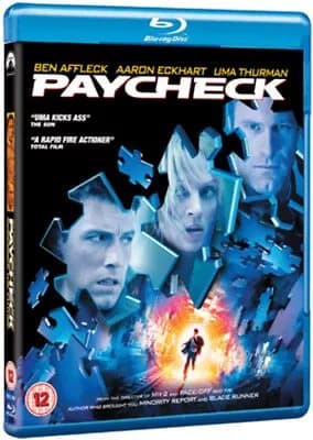 Paycheck  (2009) Ben Affleck, Woo (DIR) cert 12  Blu-Ray Pre-Owned