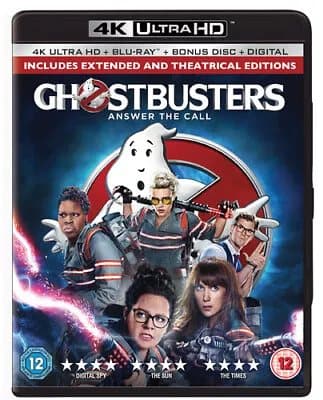 Ghostbusters (2016) Chris Hemsworth, Feig (DIR) cert 12 3 discs Blu-Ray Pre-Owned