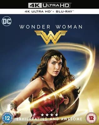 Wonder Woman  (2017) Gal Gadot, Jenkins (DIR) cert 12 2 discs  Blu-Ray Pre-Owned