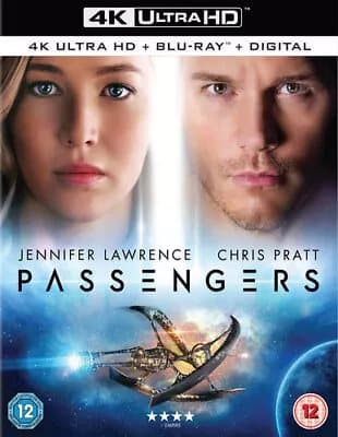 Passengers  (2017) Chris Pratt, Tyldum (DIR) cert 12 2 discs  Blu-Ray Pre-Owned