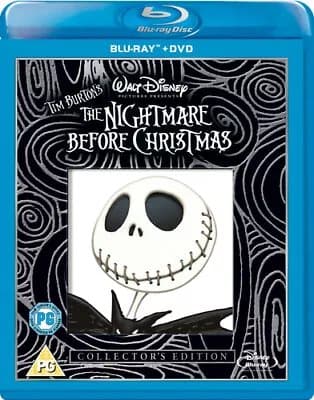 The Nightmare Before Christmas  (2009) Henry Selick cert PG 2 discs Blu-Ray Pre-Owned