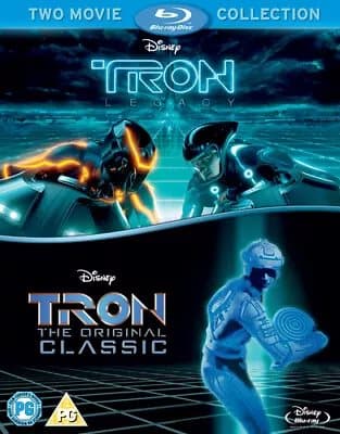Tron/TRON: Legacy (2011) Jeff Bridges, Kosinski (DIR) cert PG 2 discs Blu-Ray Pre-Owned