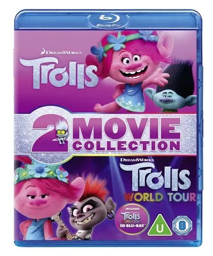 Trolls/Trolls World Tour  (2020) Mike Mitchell, Dohrn (DIR) cert U 3 Blu-Ray Pre-Owned