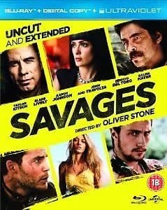 Savages  (2013) Taylor Kitsch, Stone (DIR) cert 18  Blu-Ray Pre-Owned