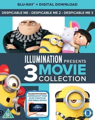 Illumination Presents: 3-movie Collection  (2017) Pierre Coffin cert U 3 Blu-Ray Pre-Owned