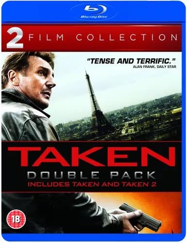 Taken/Taken 2  (2013) Liam Neeson, Megaton (DIR) cert 18 2 discs Blu-Ray Pre-Owned