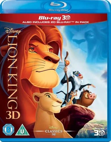 The Lion King  (2014) Roger Allers cert U 2 discs  Blu-Ray Pre-Owned