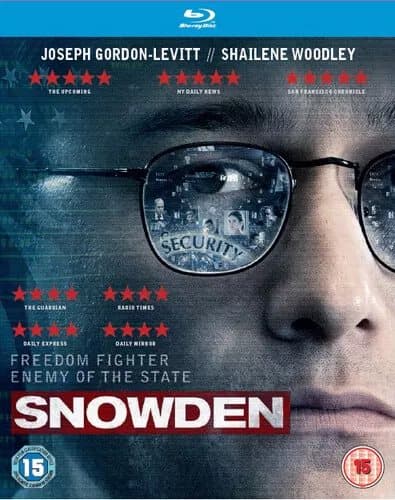 Snowden  (2017) Joseph Gordon-Levitt, Stone (DIR) cert 15  Blu-Ray Pre-Owned