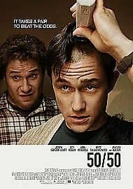 50/50 DVD (2012) Joseph Gordon-Levitt, Levine (DIR) cert 15  Blu-Ray Pre-Owned