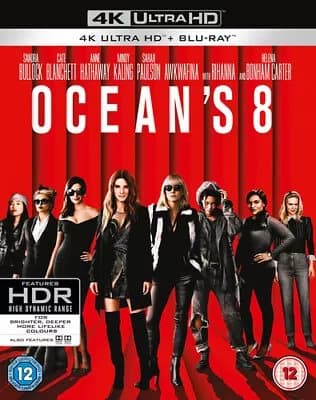 Ocean’s 8 (2018) Sandra Bullock, Ross (DIR) cert 12 2 discs Blu-Ray Pre-Owned
