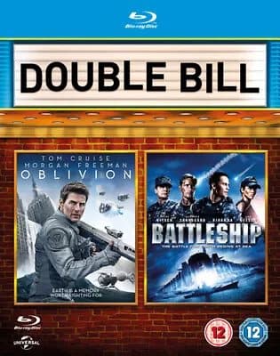 Oblivion/Battleship  (2014) Tom Cruise, Kosinski (DIR) cert 12 2 discs Blu-Ray Pre-Owned