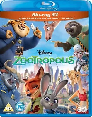Zootropolis (2016) Byron Howard, Moore (DIR) cert PG 2 discs Blu-Ray Pre-Owned