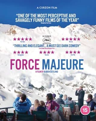 Force Majeure  (2015) Johannes Kuhnke, Östlund (DIR) cert 15  Blu-Ray Pre-Owned