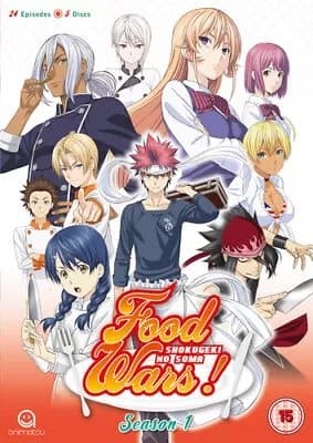 Food Wars!: Season 1 (2017) Yoshitomo Yonetani cert 15 5 discs Blu-Ray Pre-Owned
