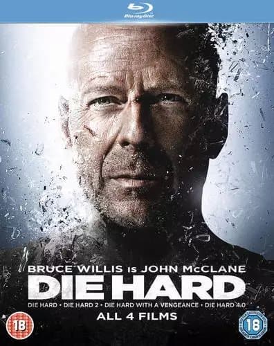 Die Hard Quadrilogy  (2013) Jeremy Irons, Wiseman (DIR) cert 18 4 discs Blu-Ray Pre-Owned