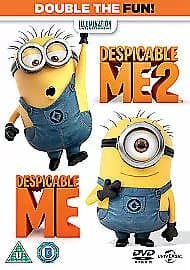 Despicable Me/Despicable Me 2 DVD (2013) Pierre Coffin cert U 2 discs Blu-Ray Pre-Owned
