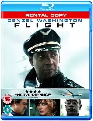 Flight  (2013) Denzel Washington, Zemeckis (DIR) cert 15  Blu-Ray Pre-Owned